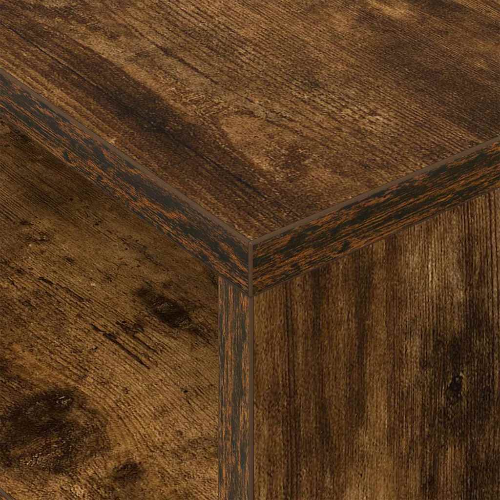 vidaXL End Table 2 pcs Καπνιστό Δρύς 40,5 x 40 x 45 εκ