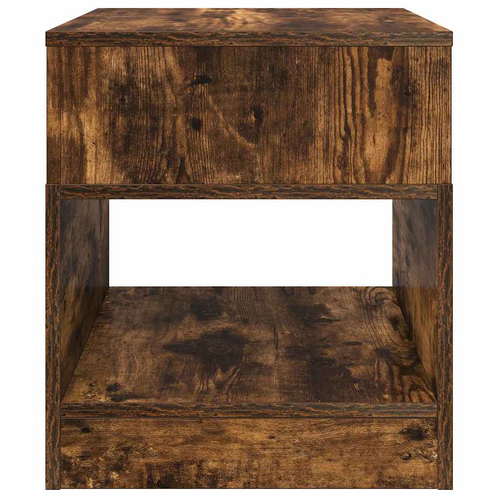 vidaXL End Table 2 pcs Καπνιστό Δρύς 40,5 x 40 x 45 εκ