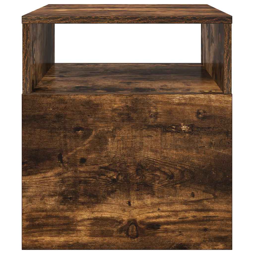 vidaXL End Table 2 pcs Καπνιστό Δρύς 40,5 x 40 x 45 εκ