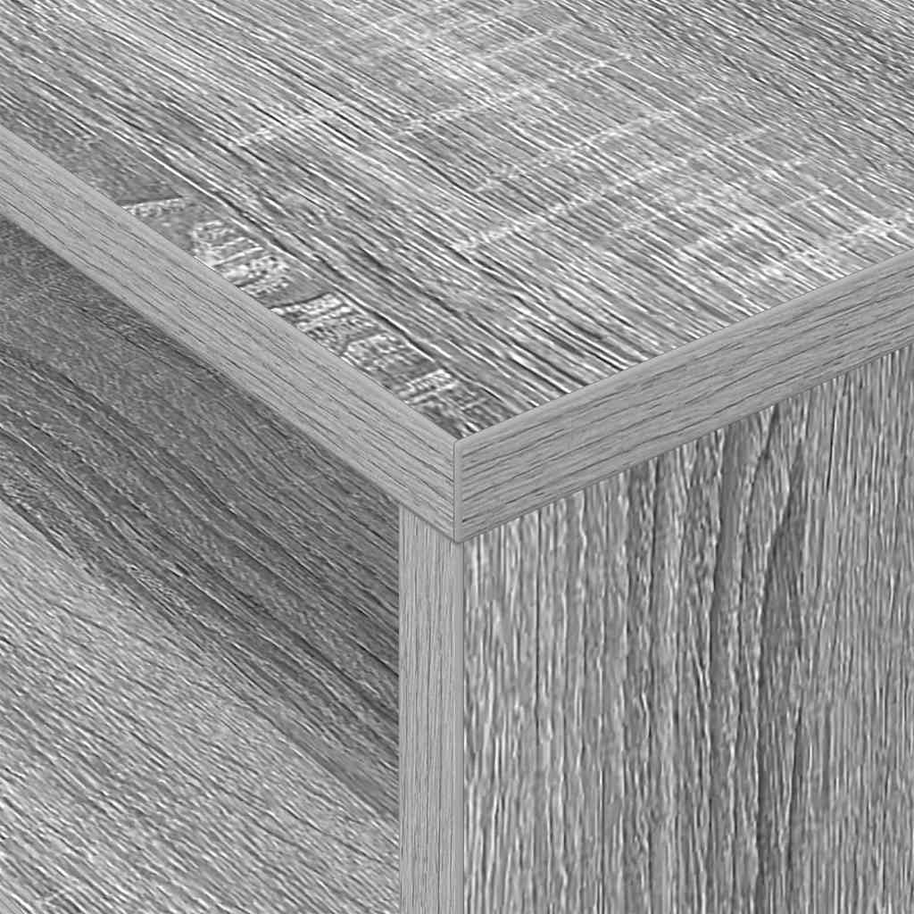 vidaXL End Table 2 pcs Γκρίζο Σονομα 40,5 x 40 x 45 εκ