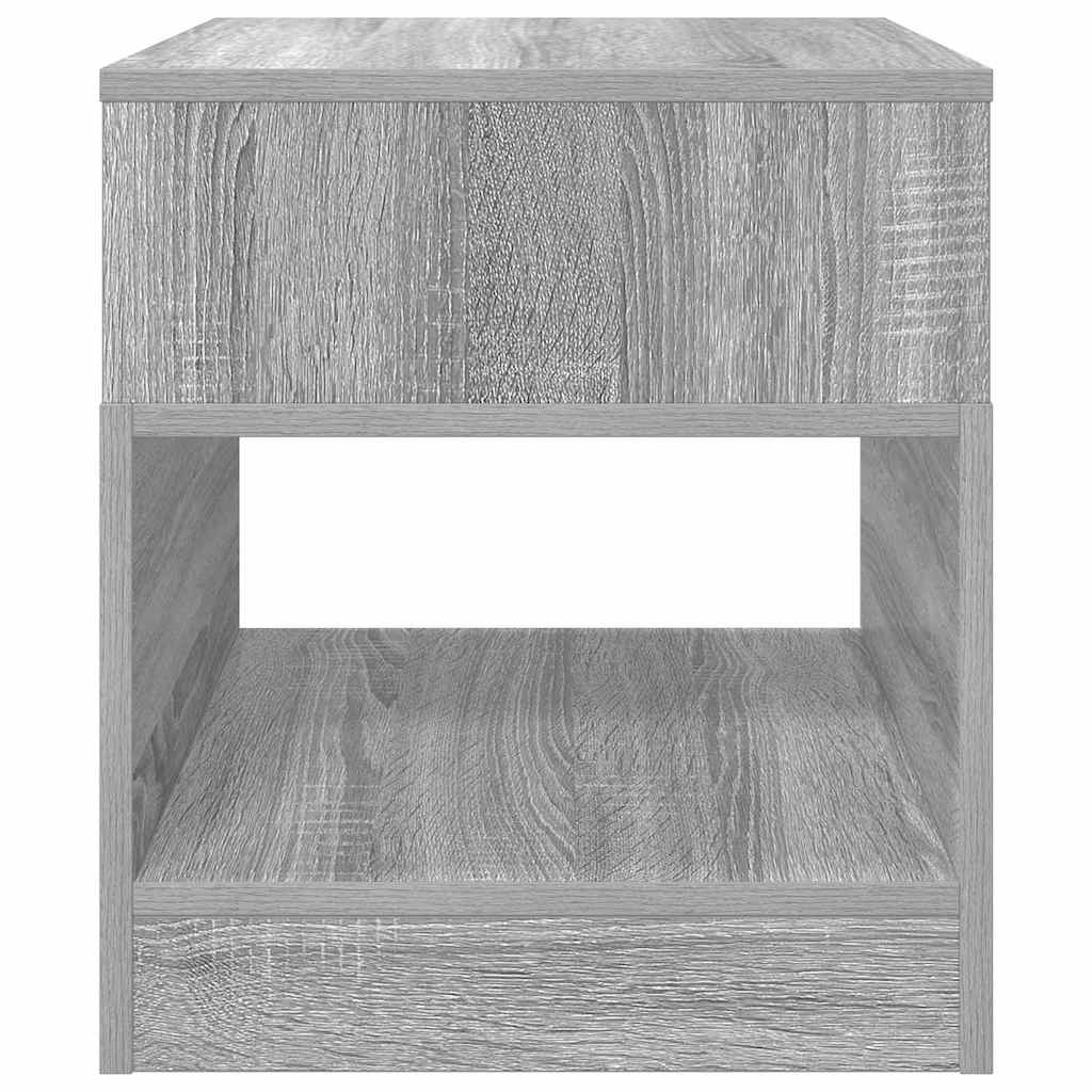 vidaXL End Table 2 pcs Γκρίζο Σονομα 40,5 x 40 x 45 εκ
