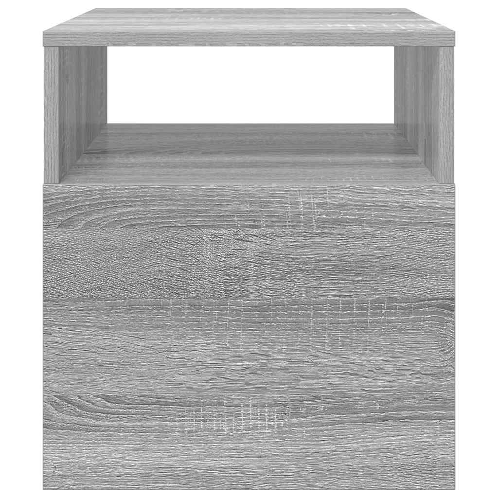 vidaXL End Table 2 pcs Γκρίζο Σονομα 40,5 x 40 x 45 εκ
