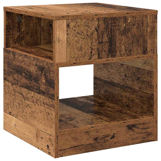 vidaXL End Table Παλιό ξύλο 40,5 x 40 x 45 εκ Επεξεργασμένο ξύλο