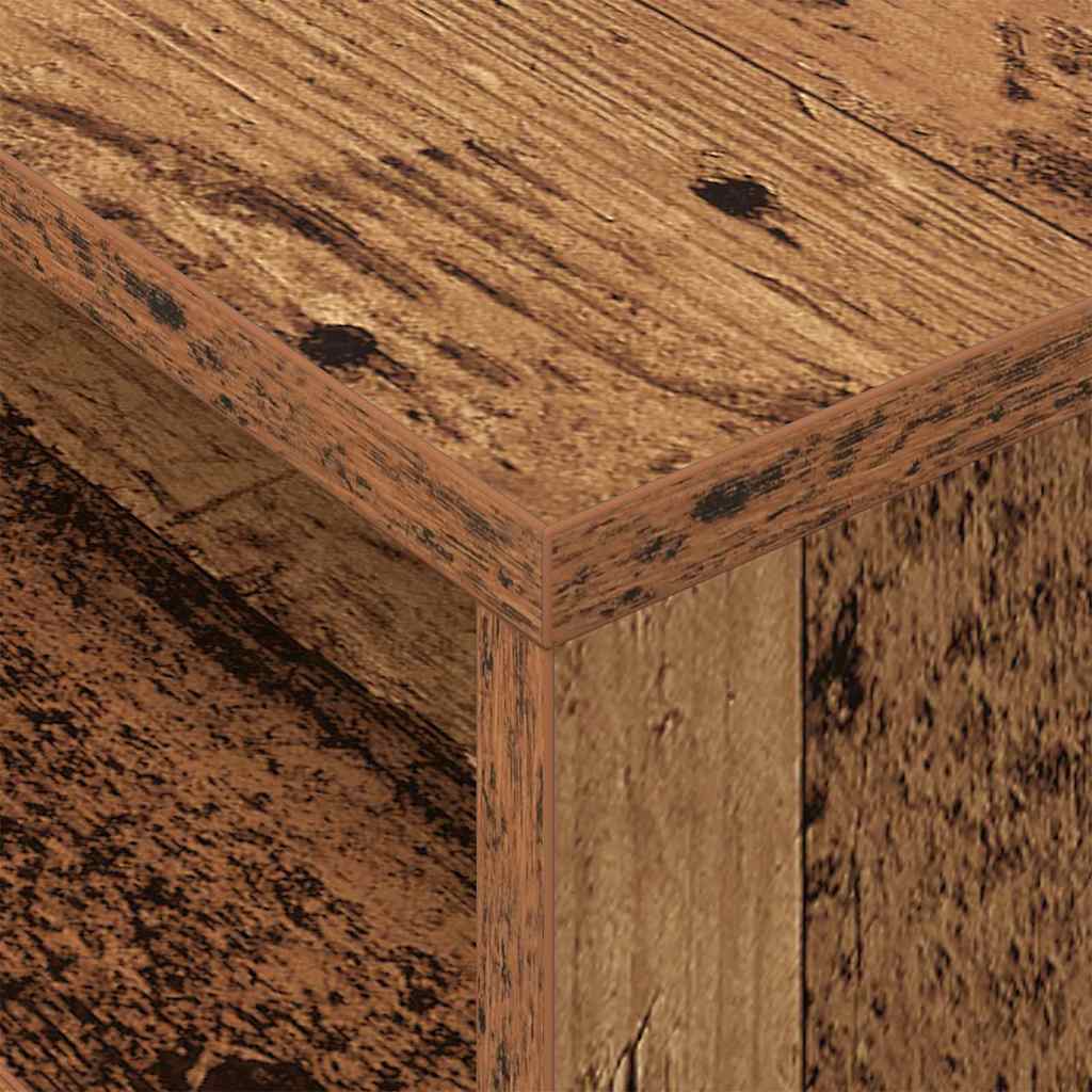 vidaXL End Table 2 pcs Παλιό ξύλο 40,5 x 40 x 45 εκ Επεξεργασμένο ξύλο