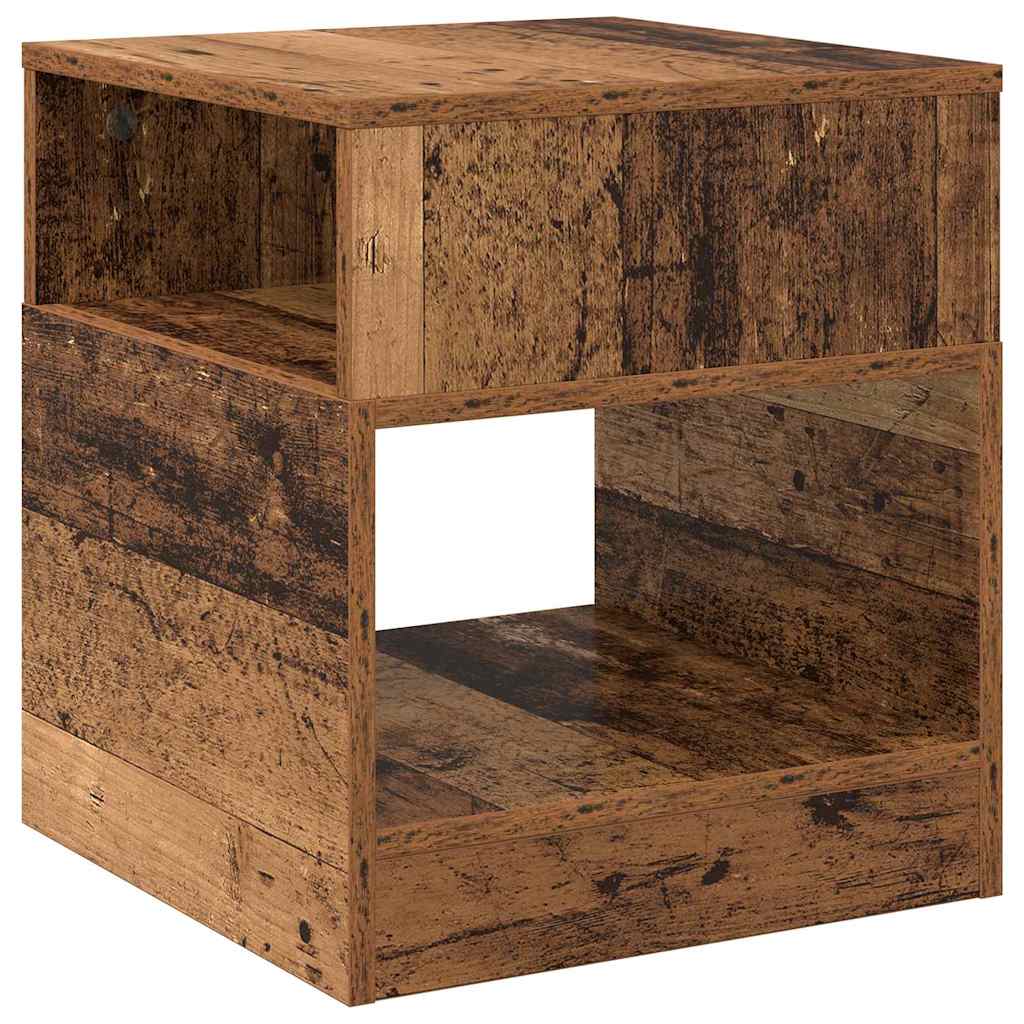 vidaXL End Table 2 pcs Παλιό ξύλο 40,5 x 40 x 45 εκ Επεξεργασμένο ξύλο