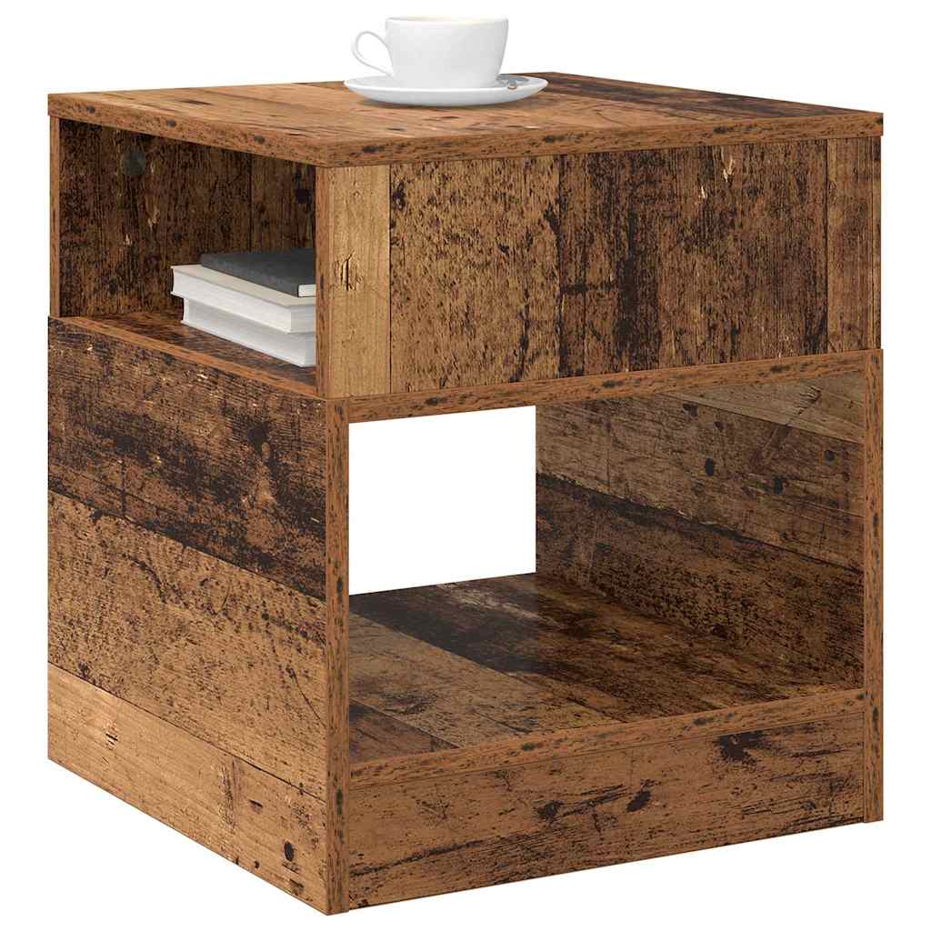 vidaXL End Table 2 pcs Παλιό ξύλο 40,5 x 40 x 45 εκ Επεξεργασμένο ξύλο