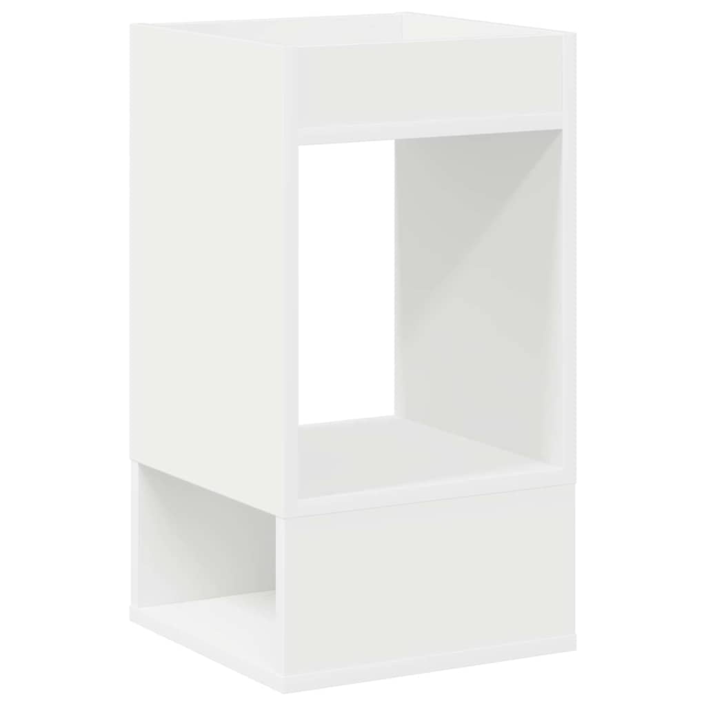 vidaXL End Table 2 pcs Λευκό 30 x 30 x 56 εκ. Επεξεργασμένο ξύλο