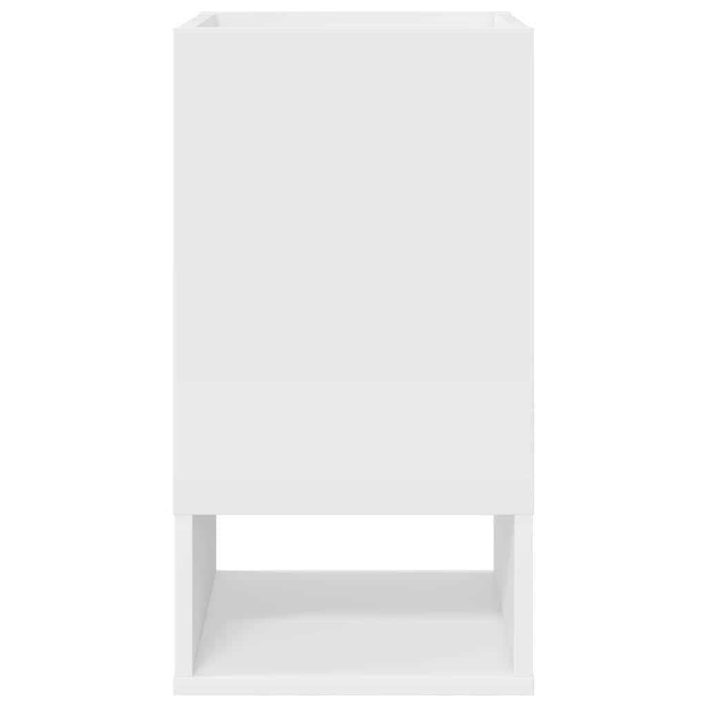 vidaXL End Table 2 pcs Λευκό 30 x 30 x 56 εκ. Επεξεργασμένο ξύλο