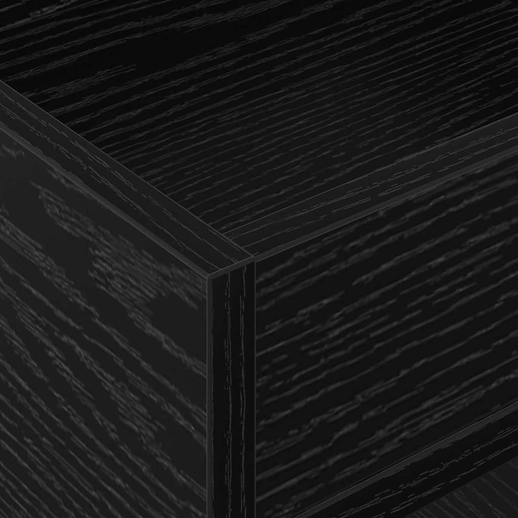 vidaXL End Table Μαύρη Οξυά 30 x 30 x 56 εκ. Επεξεργασμένο ξύλο