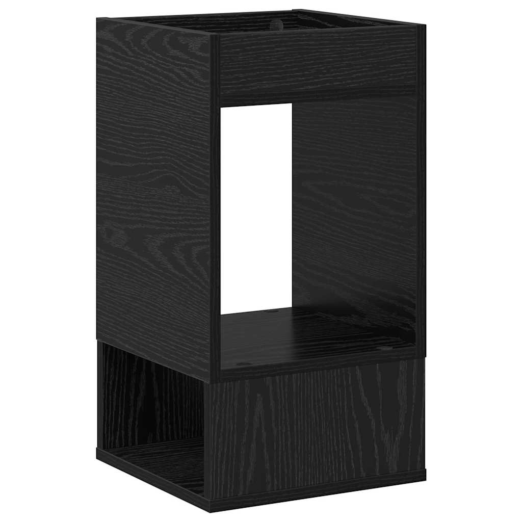vidaXL End Table Μαύρη Οξυά 30 x 30 x 56 εκ. Επεξεργασμένο ξύλο