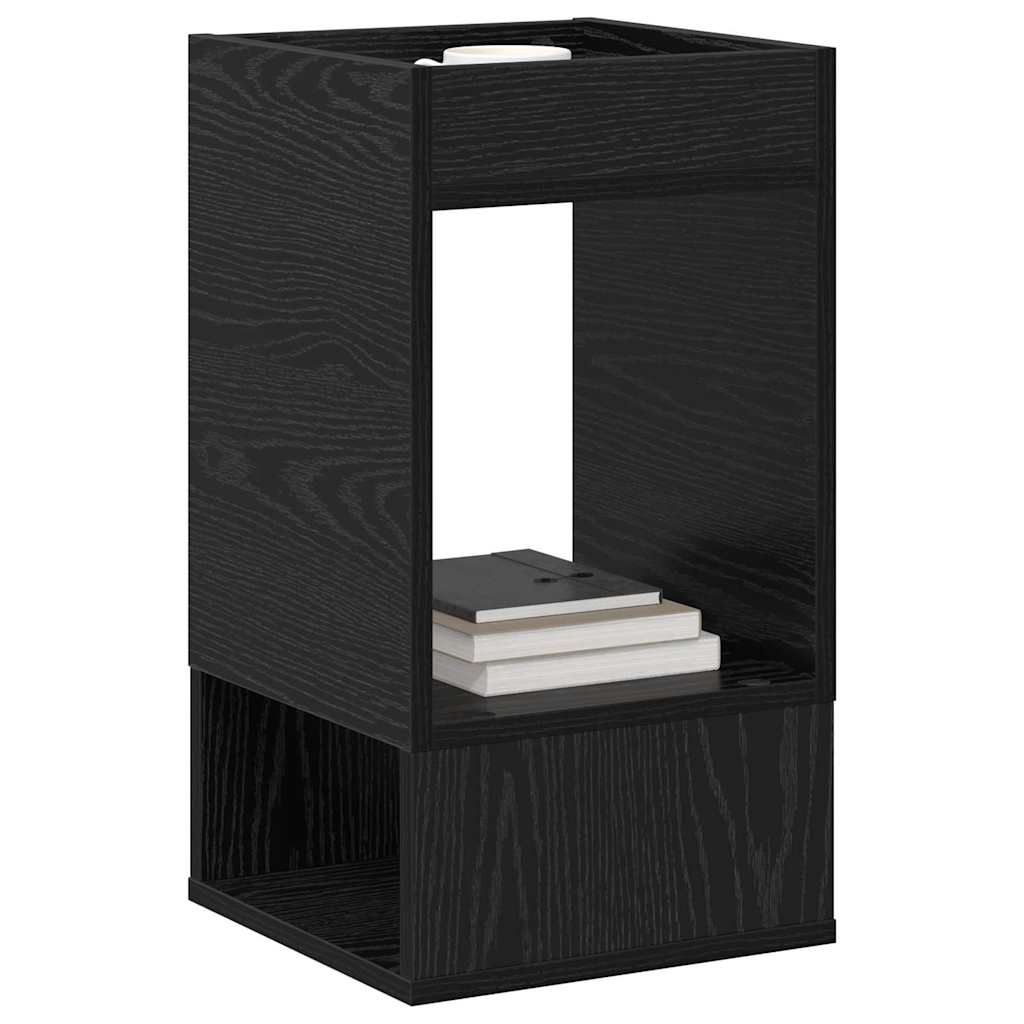 vidaXL End Table Μαύρη Οξυά 30 x 30 x 56 εκ. Επεξεργασμένο ξύλο