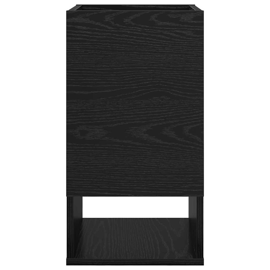 vidaXL End Table Μαύρη Οξυά 30 x 30 x 56 εκ. Επεξεργασμένο ξύλο