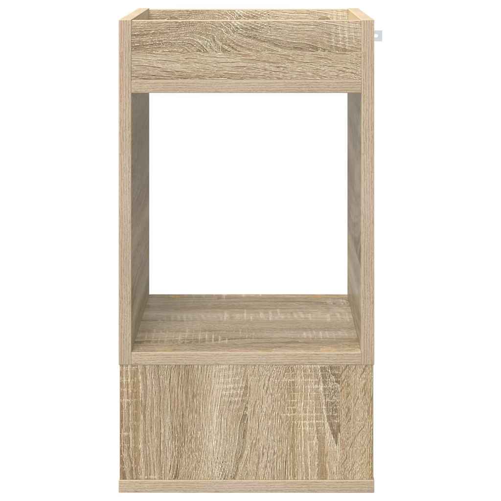 vidaXL End Table 2 pcs Δρύς Sonoma 30 x 30 x 56 εκ. Επεξεργασμένο ξύλο