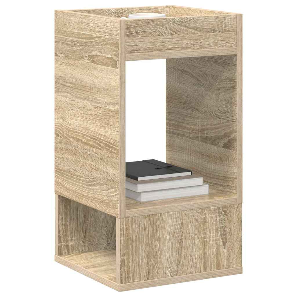 vidaXL End Table 2 pcs Δρύς Sonoma 30 x 30 x 56 εκ. Επεξεργασμένο ξύλο