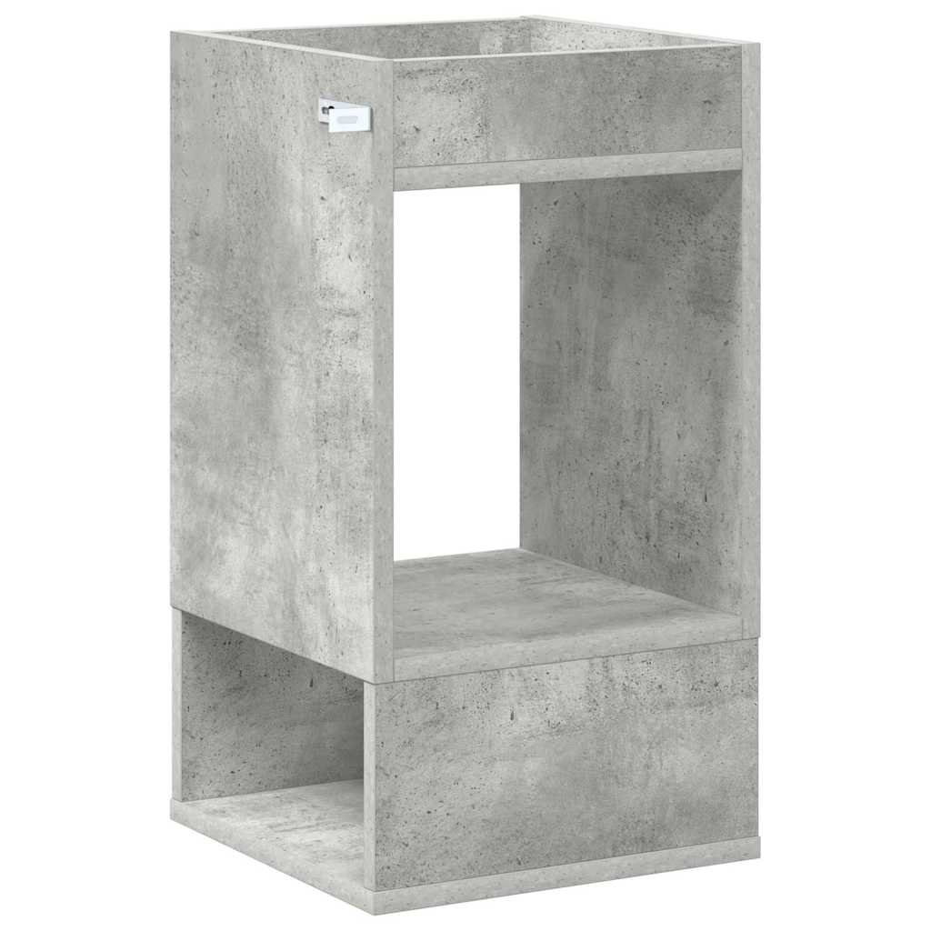 vidaXL End Table Σκυρόδεμα Γκρι 30 x 30 x 56 εκ. Επεξεργασμένο ξύλο