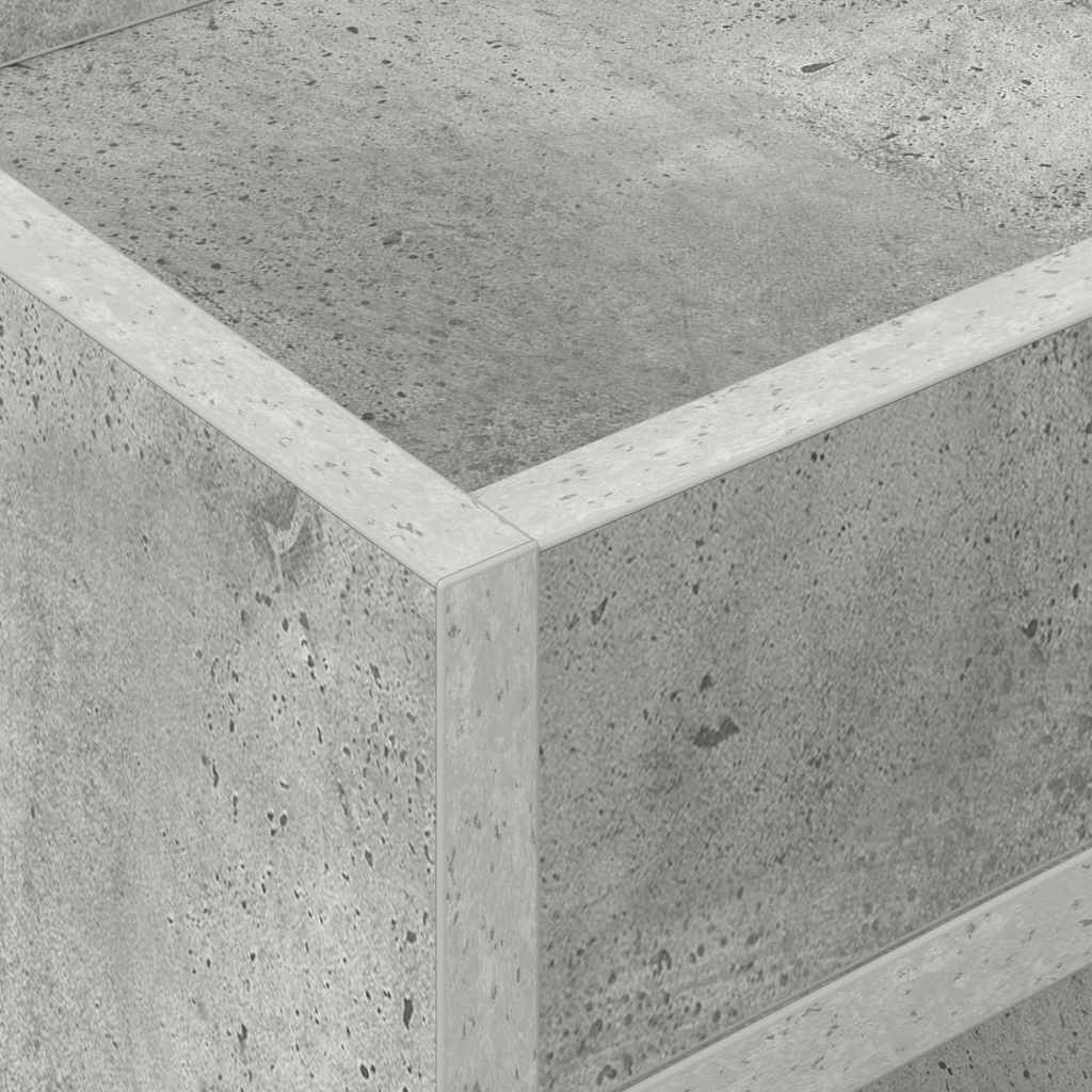 vidaXL End Table 2 pcs Σκυρόδεμα Γκρι 30 x 30 x 56 εκ.