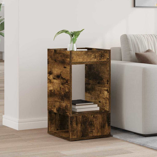 vidaXL End Table Καπνιστό Δρύς 30 x 30 x 56 εκ. Επεξεργασμένο ξύλο