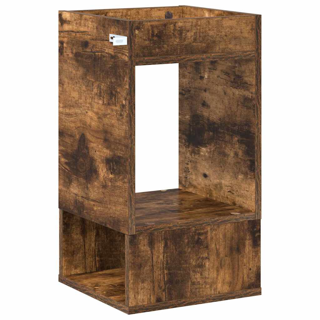 vidaXL End Table 2 pcs Καπνιστό Δρύς 30 x 30 x 56 εκ.