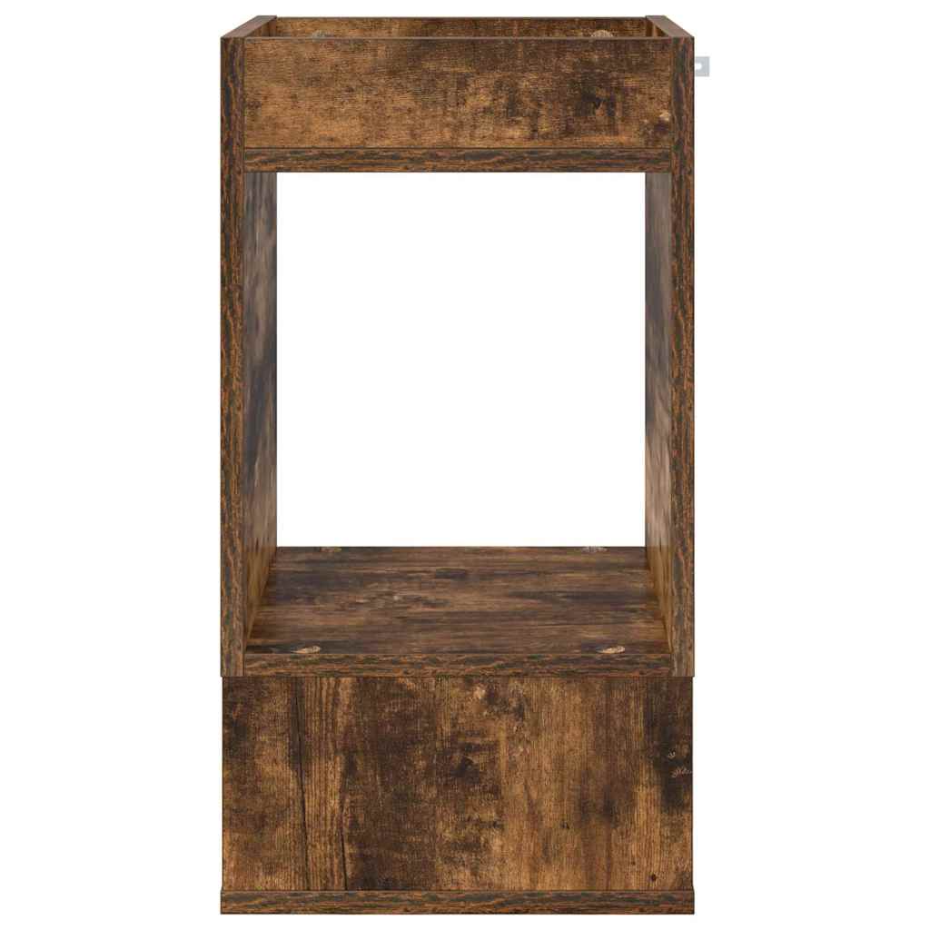 vidaXL End Table 2 pcs Καπνιστό Δρύς 30 x 30 x 56 εκ.