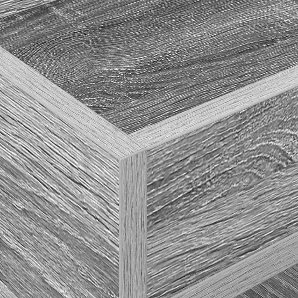 vidaXL End Table 2 pcs Γκρίζο Σονομα 30 x 30 x 56 εκ.