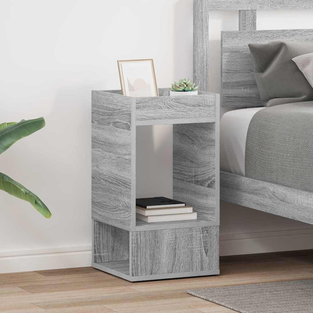 vidaXL End Table 2 pcs Γκρίζο Σονομα 30 x 30 x 56 εκ.