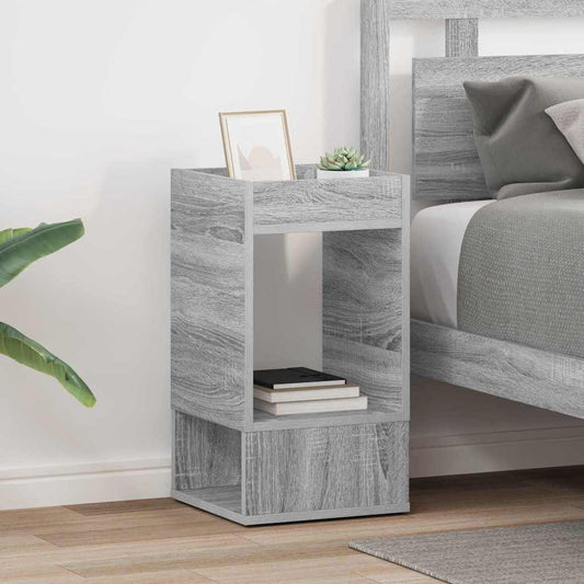 vidaXL End Table 2 τεμ. Γκρίζο Σονομα 30 x 30 x 56 εκ.