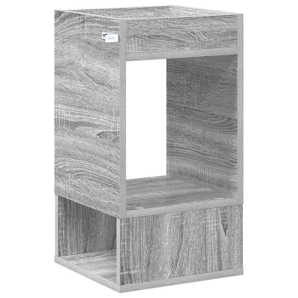 vidaXL End Table 2 pcs Γκρίζο Σονομα 30 x 30 x 56 εκ.