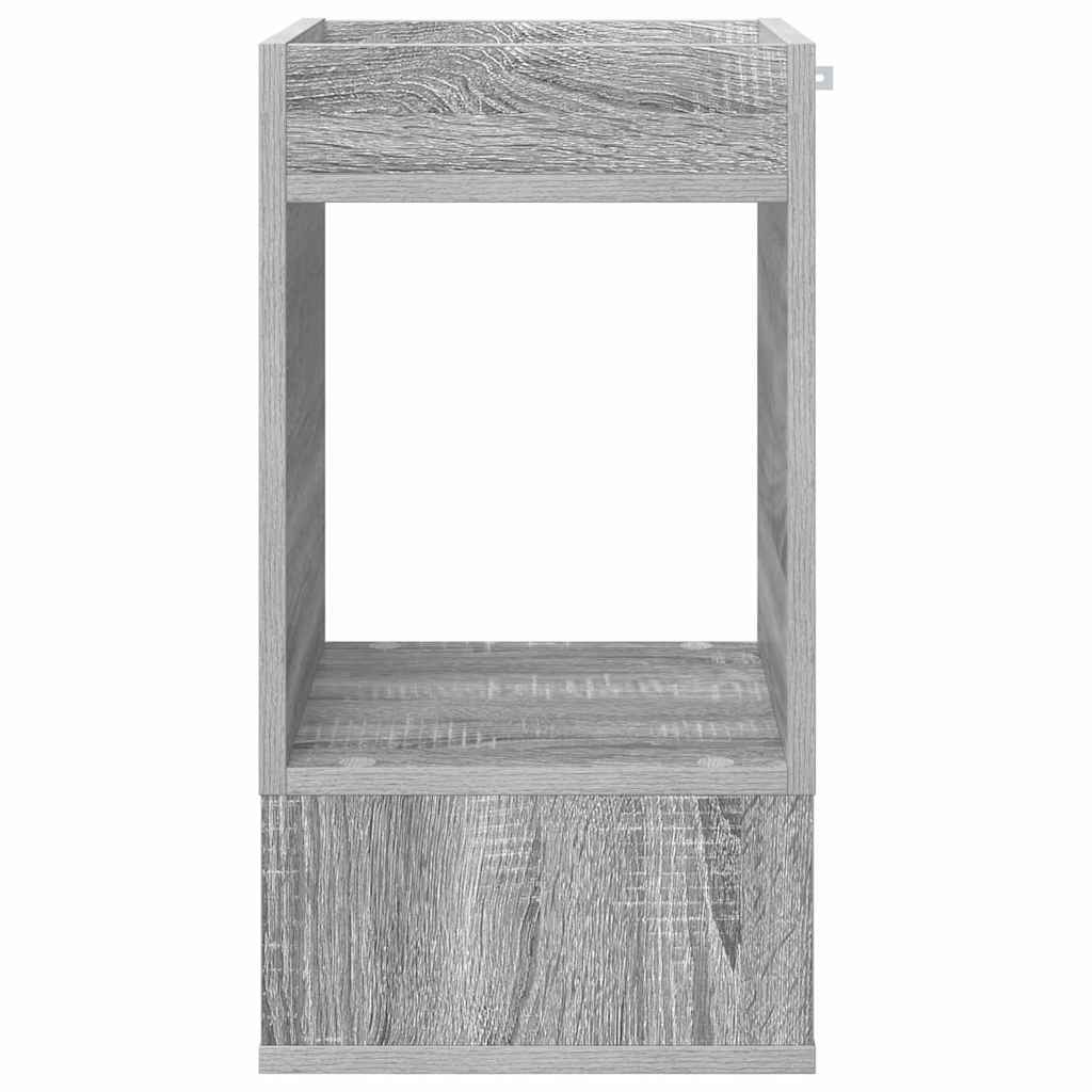 vidaXL End Table 2 pcs Γκρίζο Σονομα 30 x 30 x 56 εκ.