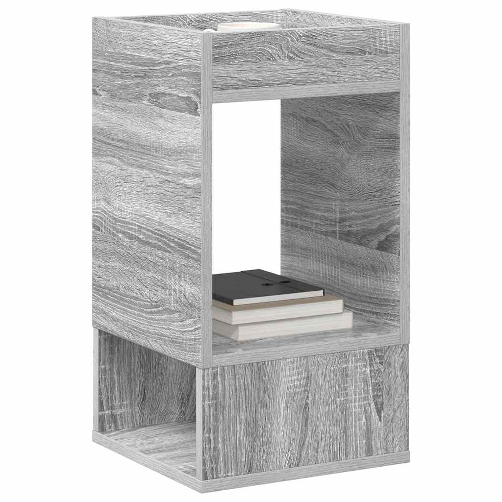 vidaXL End Table 2 pcs Γκρίζο Σονομα 30 x 30 x 56 εκ.