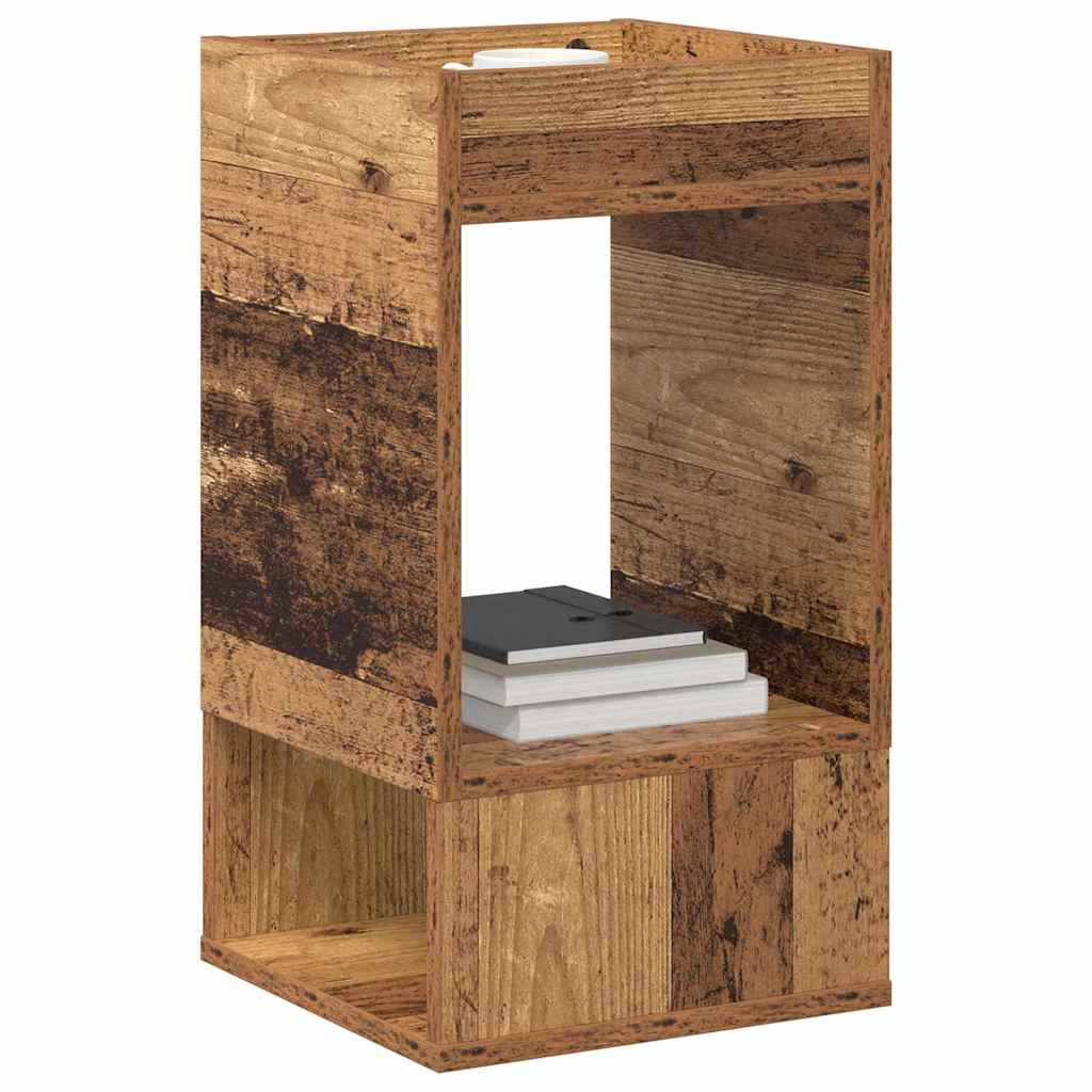 vidaXL End Table Παλιό ξύλο 30 x 30 x 56 εκ. Επεξεργασμένο ξύλο