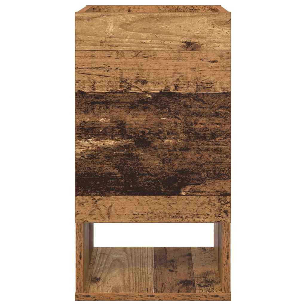 vidaXL End Table Παλιό ξύλο 30 x 30 x 56 εκ. Επεξεργασμένο ξύλο