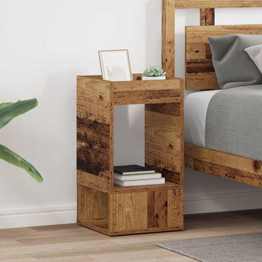 vidaXL End Table 2 τεμ. Παλιό ξύλο 30 x 30 x 56 εκ. Επεξεργασμένο Ξύλο