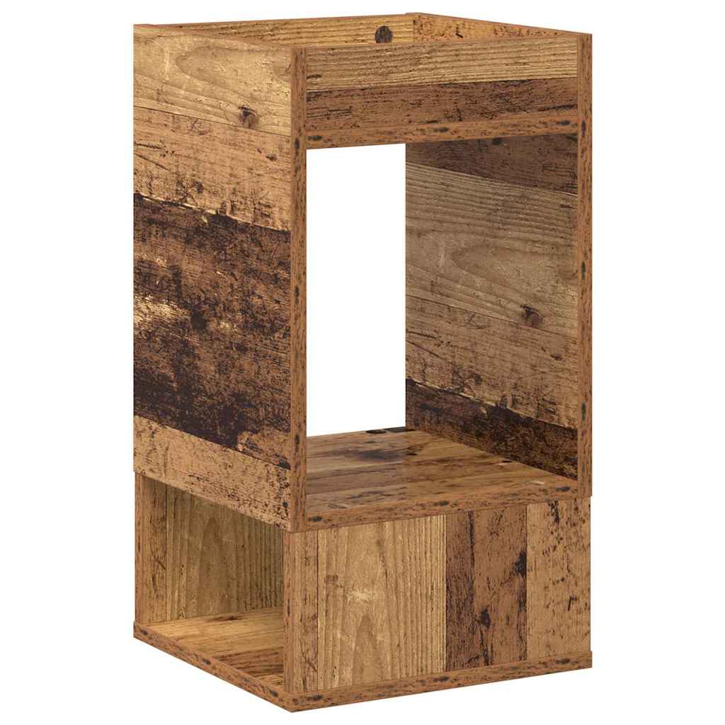 vidaXL End Table 2 pcs Παλιό ξύλο 30 x 30 x 56 εκ. Επεξεργασμένο ξύλο