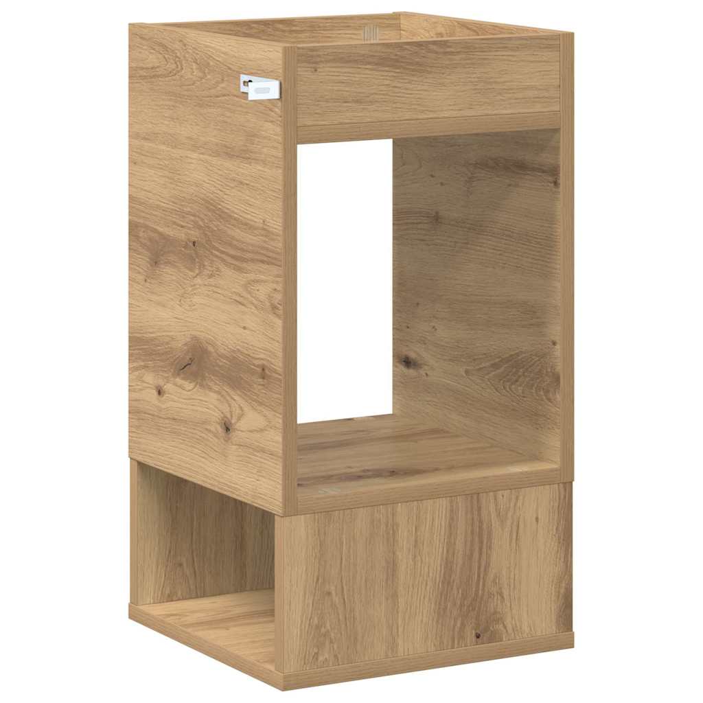 vidaXL End Table Artisan Oak 30 x 30 x 56 εκ. Επεξεργασμένο ξύλο