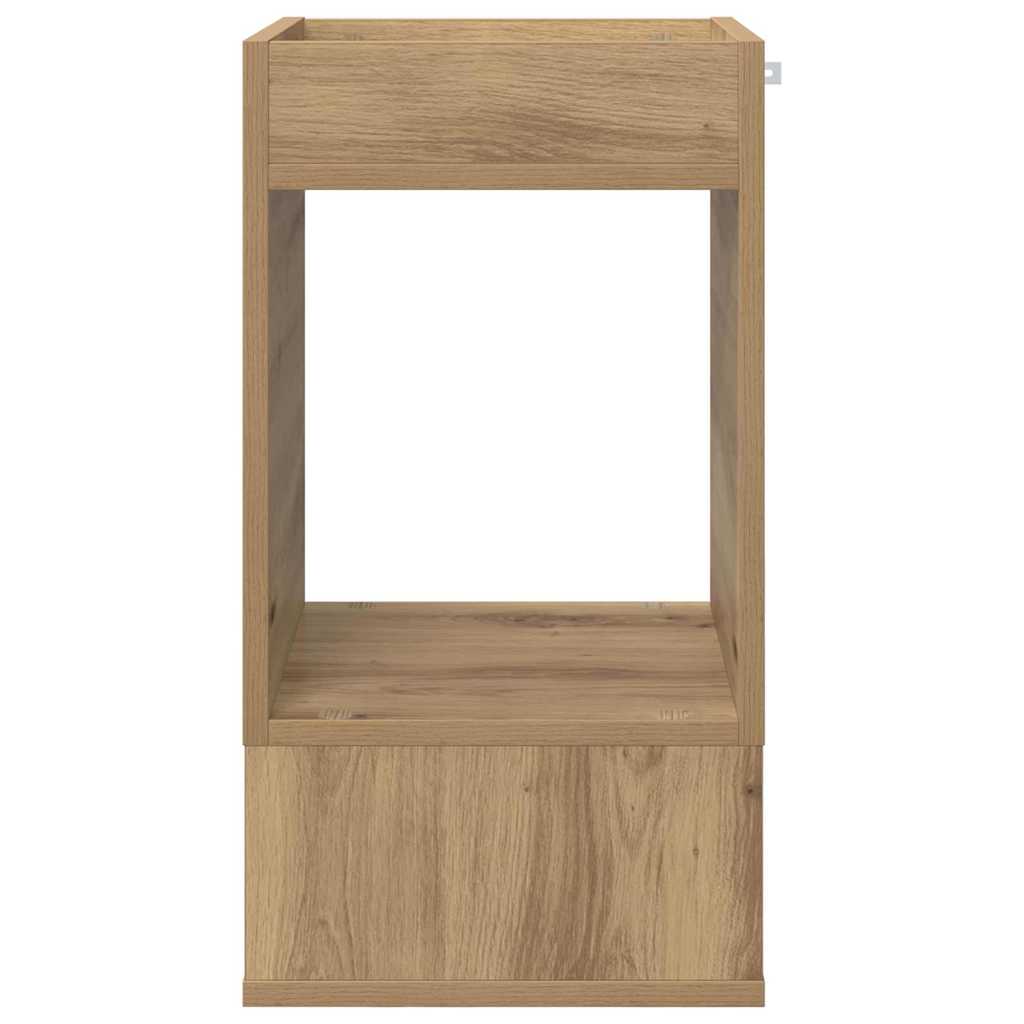 vidaXL End Table 2 pcs Artisan Oak 30 x 30 x 56 εκ. Επεξεργασμένο ξύλο