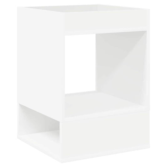 vidaXL End Table Λευκό 40 x 40 x 56 εκ. Επεξεργασμένο Ξύλο