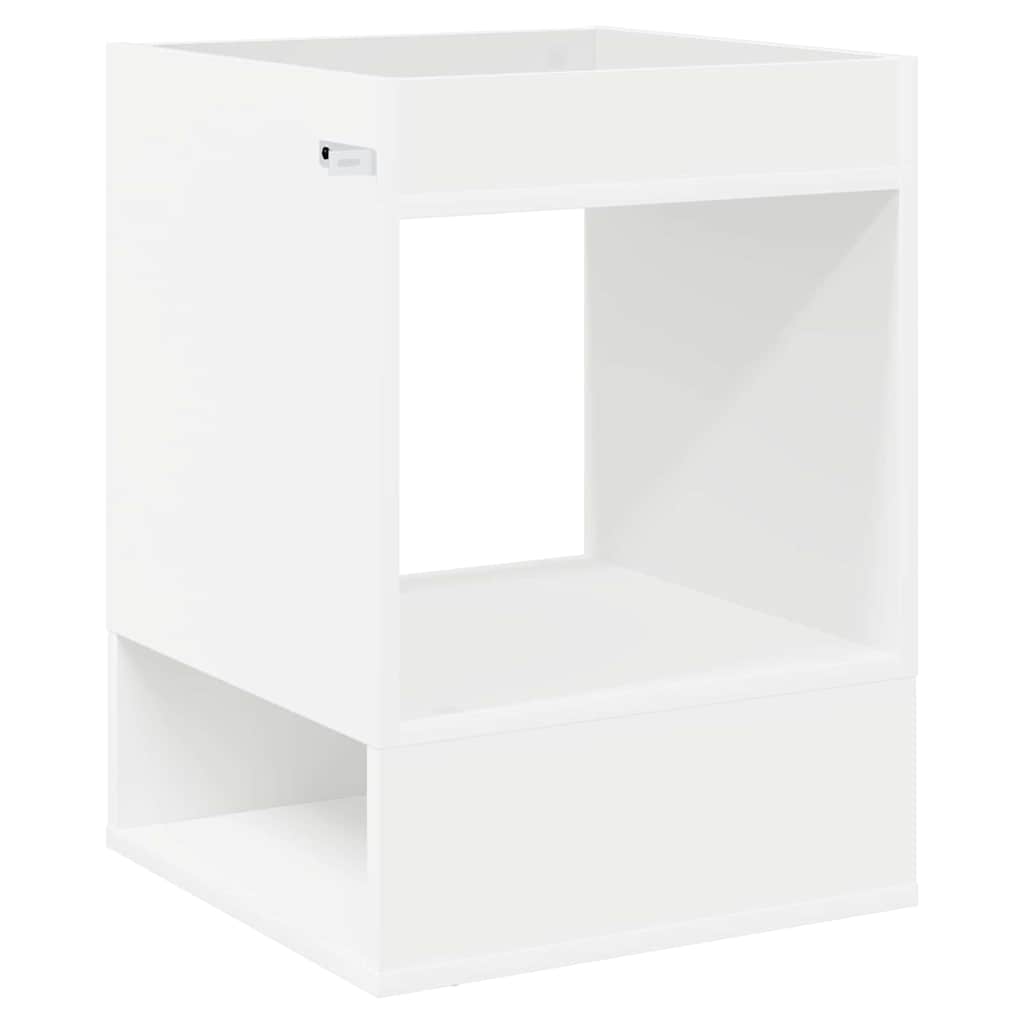 vidaXL End Table Λευκό 40 x 40 x 56 εκ. Επεξεργασμένο ξύλο