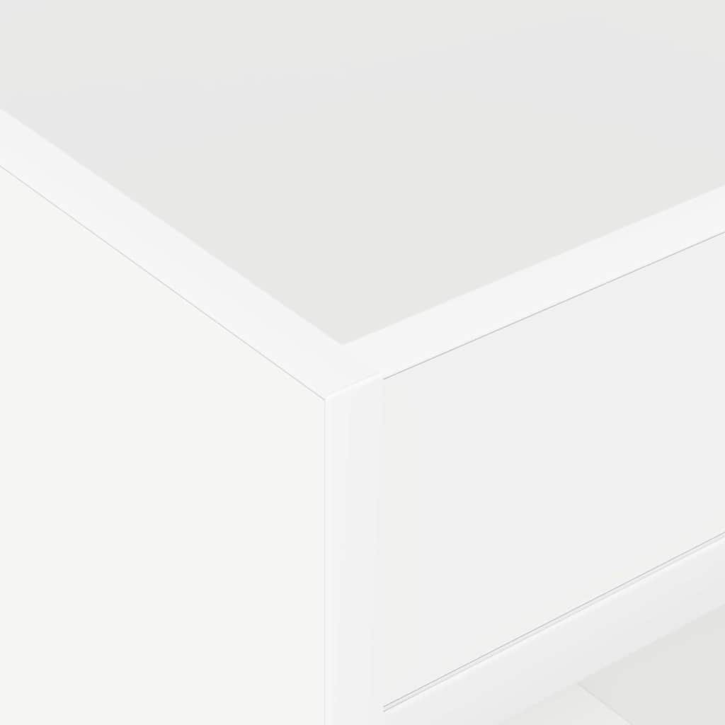 vidaXL End Table 2 pcs Λευκό 40 x 40 x 56 εκ. Επεξεργασμένο ξύλο
