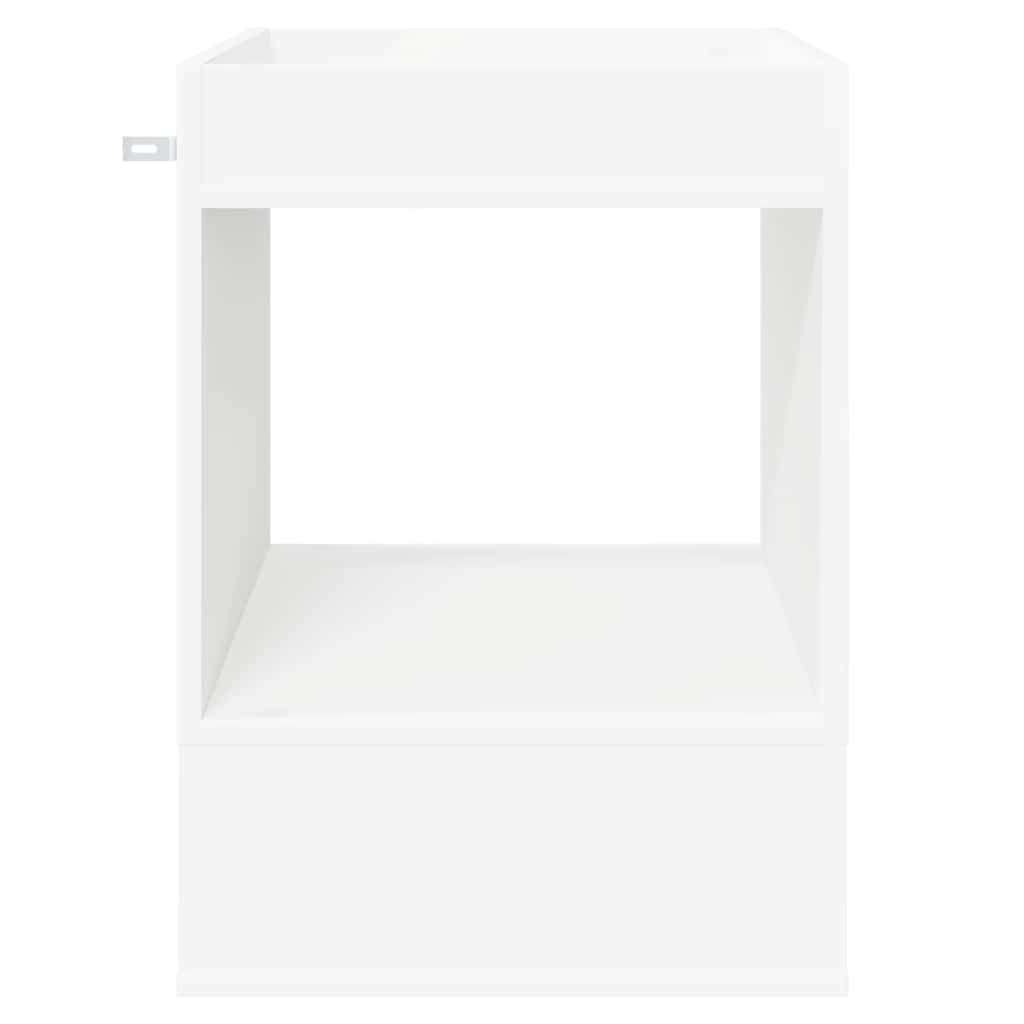 vidaXL End Table 2 pcs Λευκό 40 x 40 x 56 εκ. Επεξεργασμένο ξύλο