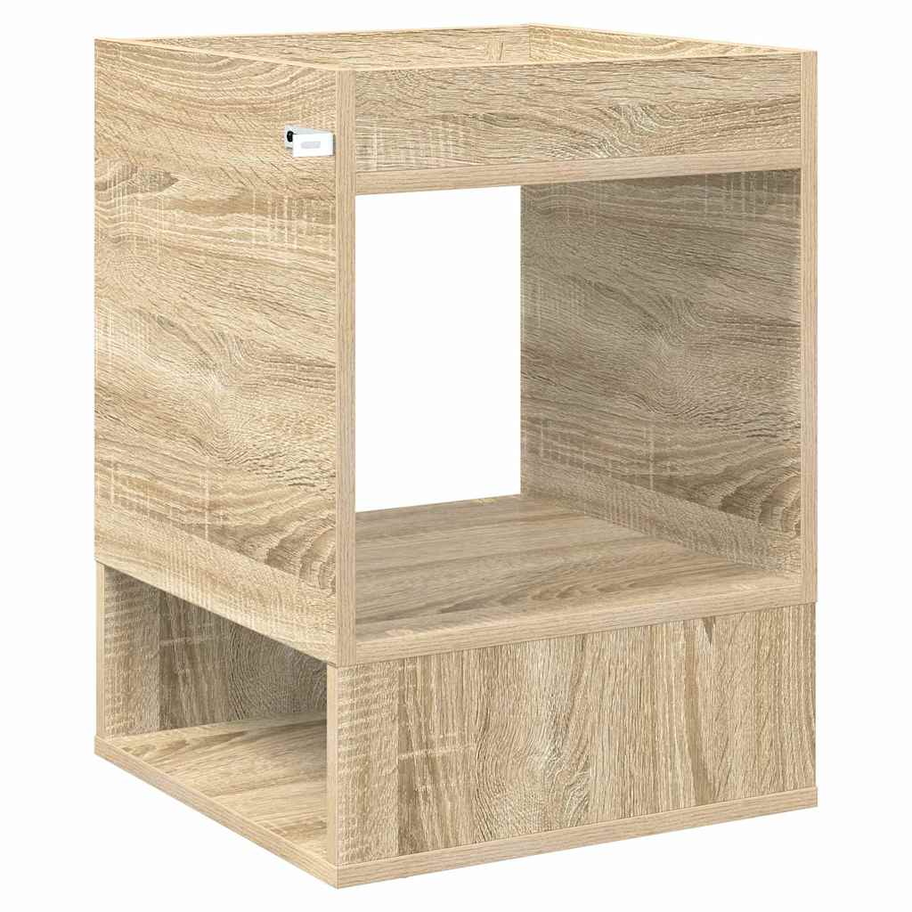 vidaXL End Table 2 pcs Δρύς Sonoma 40 x 40 x 56 εκ. Επεξεργασμένο ξύλο