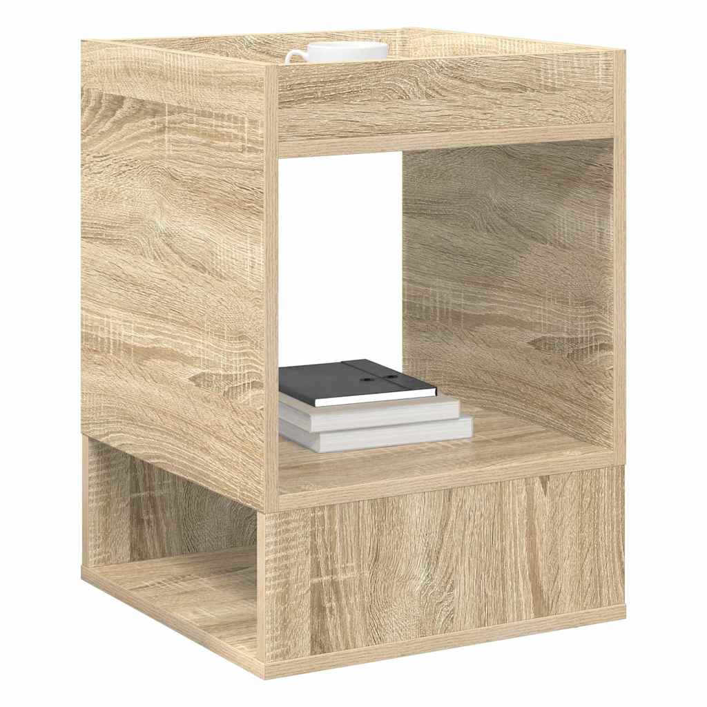 vidaXL End Table 2 pcs Δρύς Sonoma 40 x 40 x 56 εκ. Επεξεργασμένο ξύλο