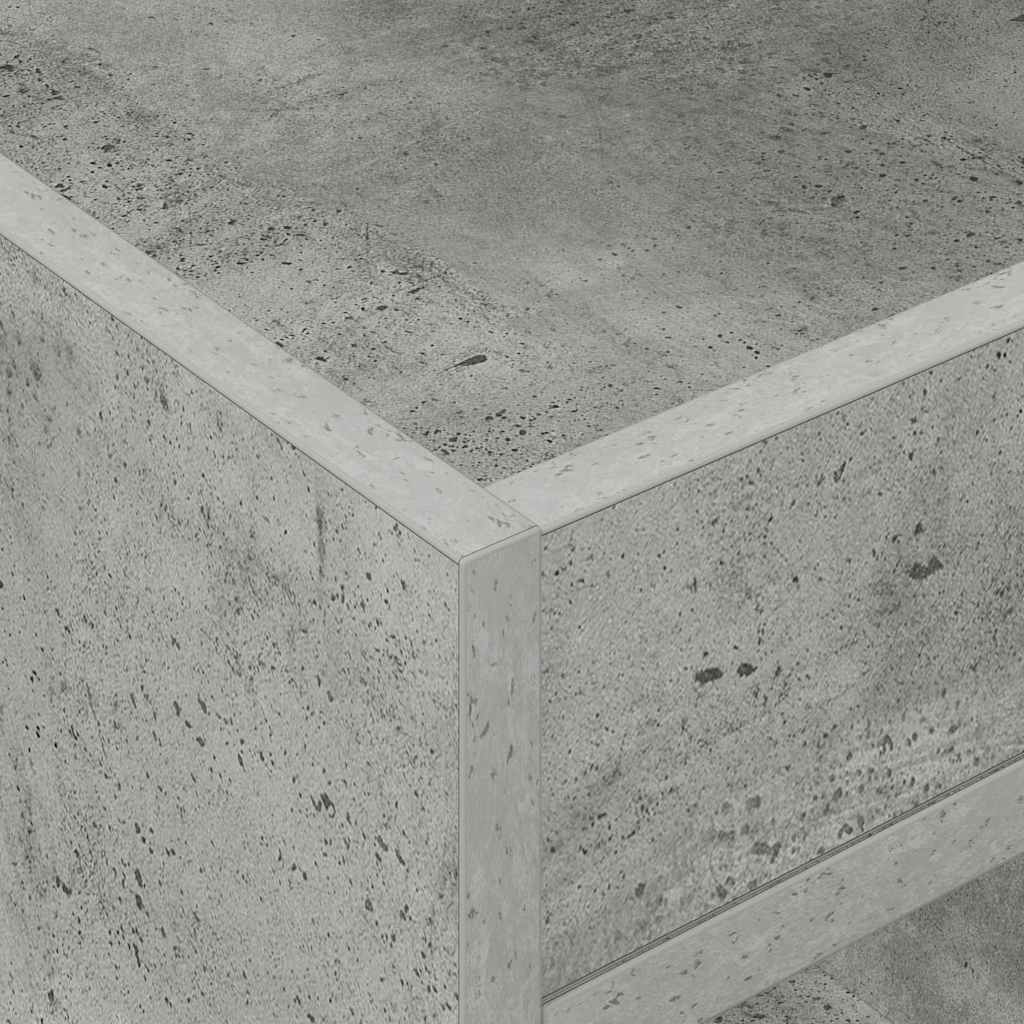 vidaXL End Table Σκυρόδεμα Γκρι 40 x 40 x 56 εκ. Επεξεργασμένο ξύλο
