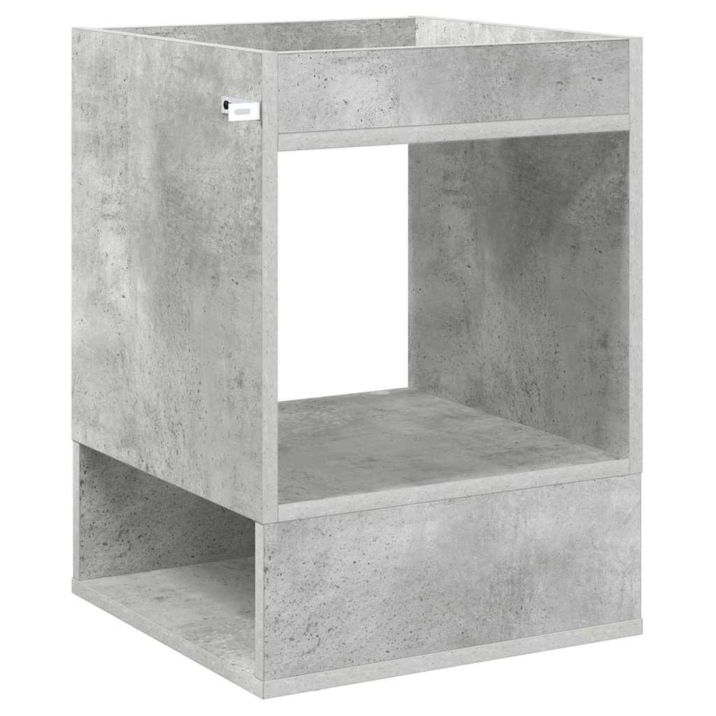 vidaXL End Table 2 pcs Σκυρόδεμα Γκρι 40 x 40 x 56 εκ.