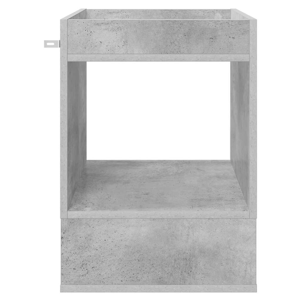 vidaXL End Table 2 pcs Σκυρόδεμα Γκρι 40 x 40 x 56 εκ.