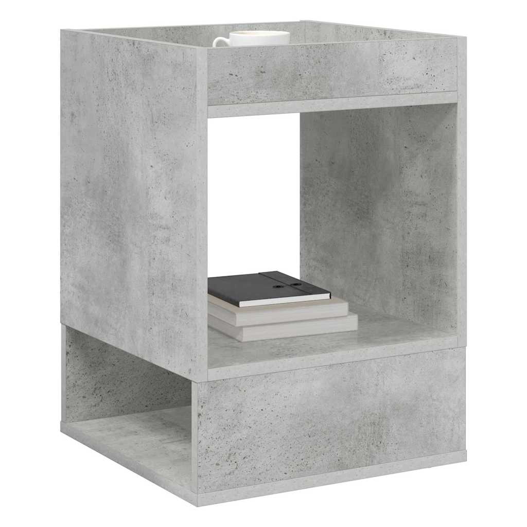 vidaXL End Table 2 pcs Σκυρόδεμα Γκρι 40 x 40 x 56 εκ.
