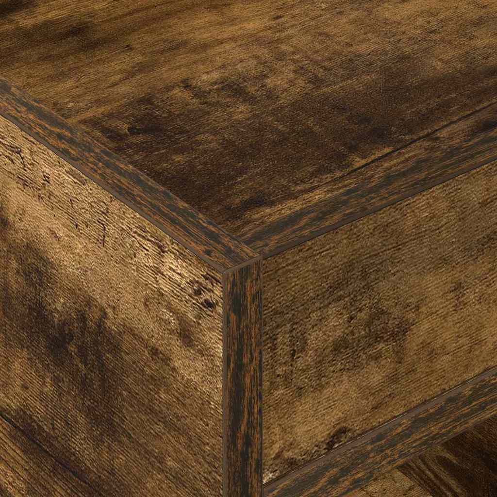 vidaXL End Table 2 pcs Καπνιστό Δρύς 40 x 40 x 56 εκ.