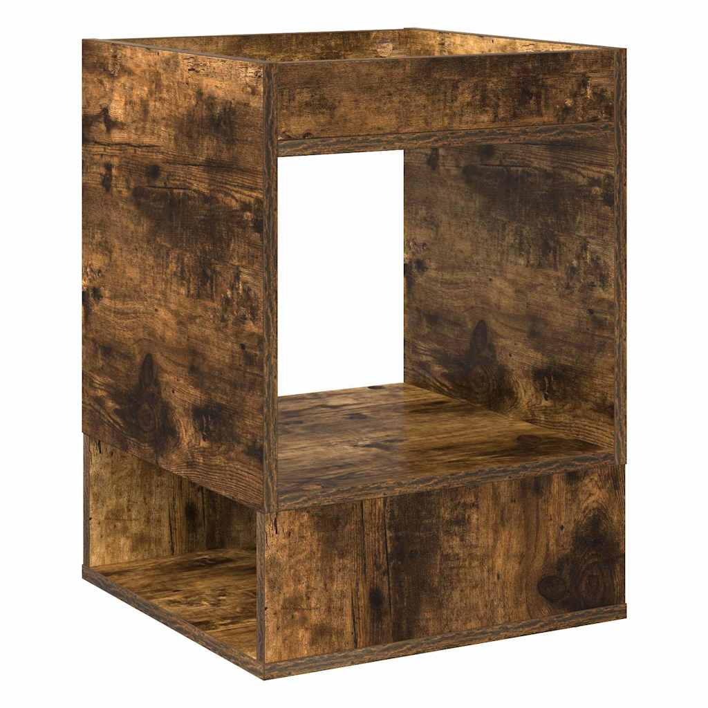 vidaXL End Table 2 pcs Καπνιστό Δρύς 40 x 40 x 56 εκ.