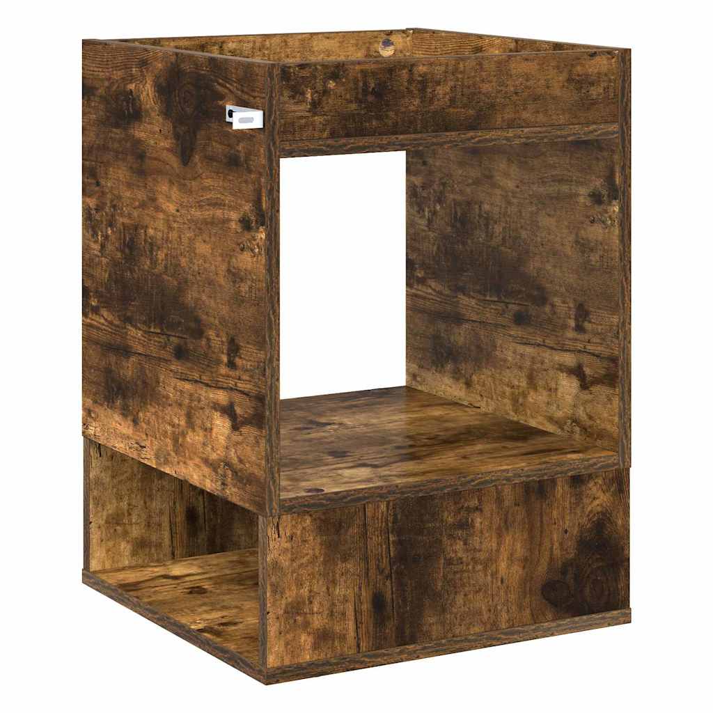 vidaXL End Table 2 pcs Καπνιστό Δρύς 40 x 40 x 56 εκ.