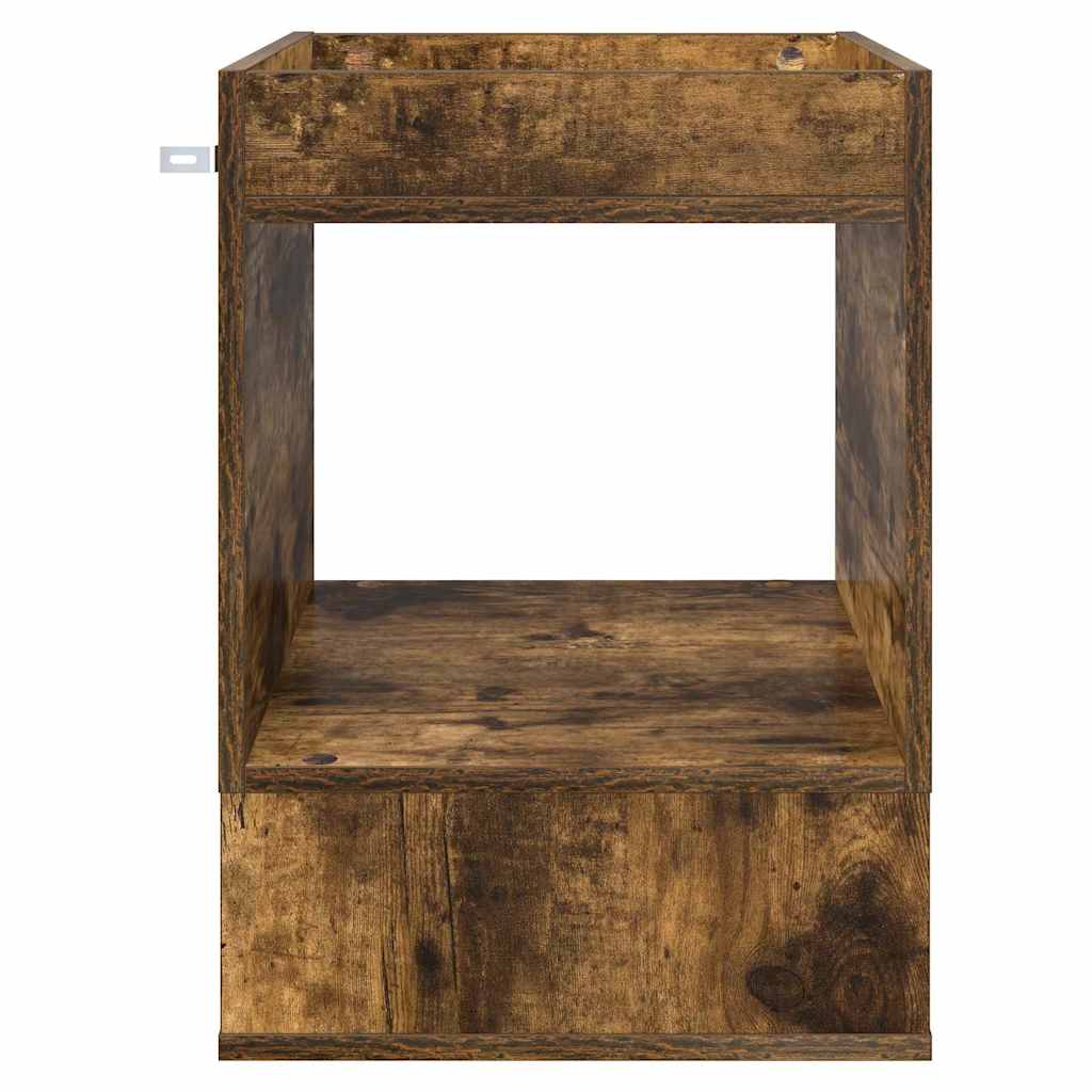vidaXL End Table 2 pcs Καπνιστό Δρύς 40 x 40 x 56 εκ.