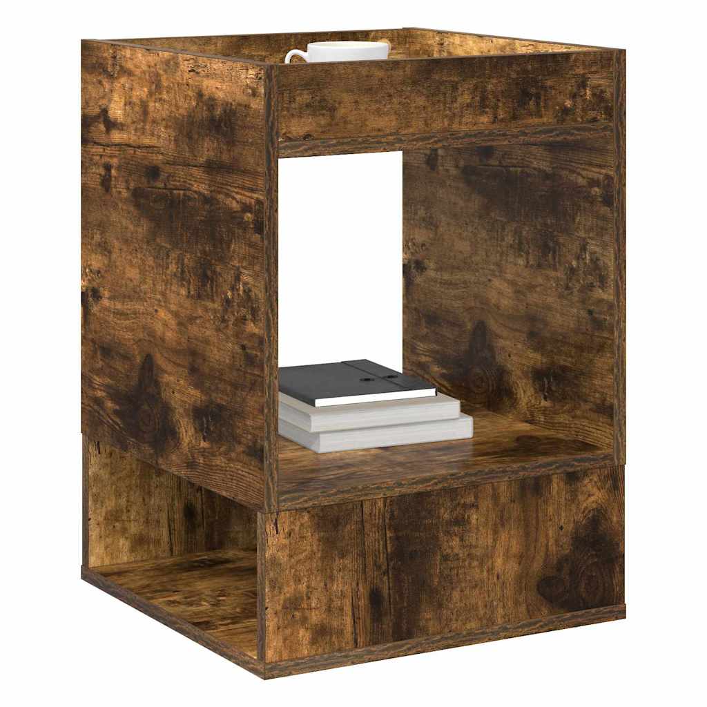 vidaXL End Table 2 pcs Καπνιστό Δρύς 40 x 40 x 56 εκ.